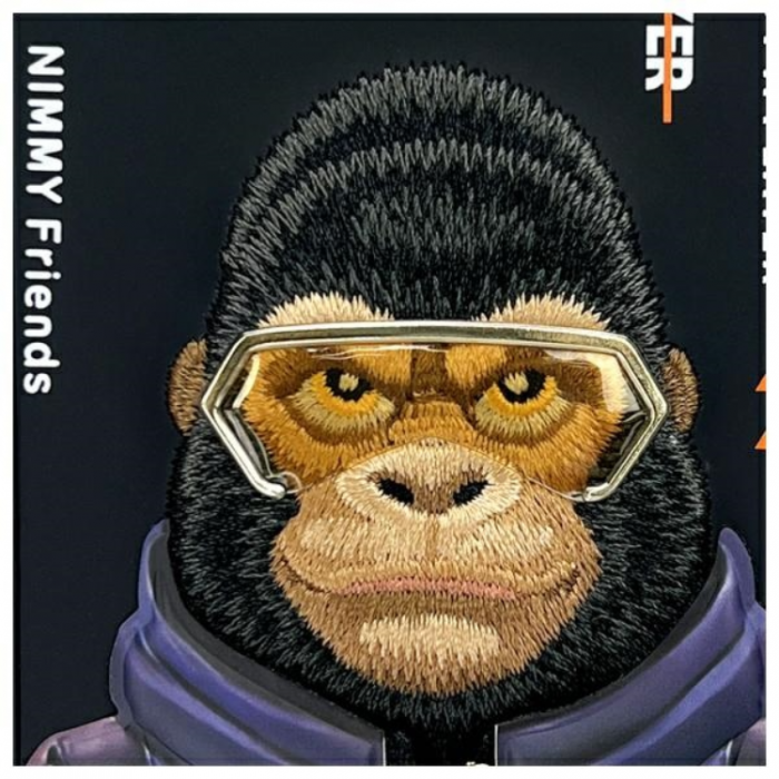 NIMMY - Nimmy iPhone 16 Mobilskal Cool & Cute 2.0 Monkey - Svart