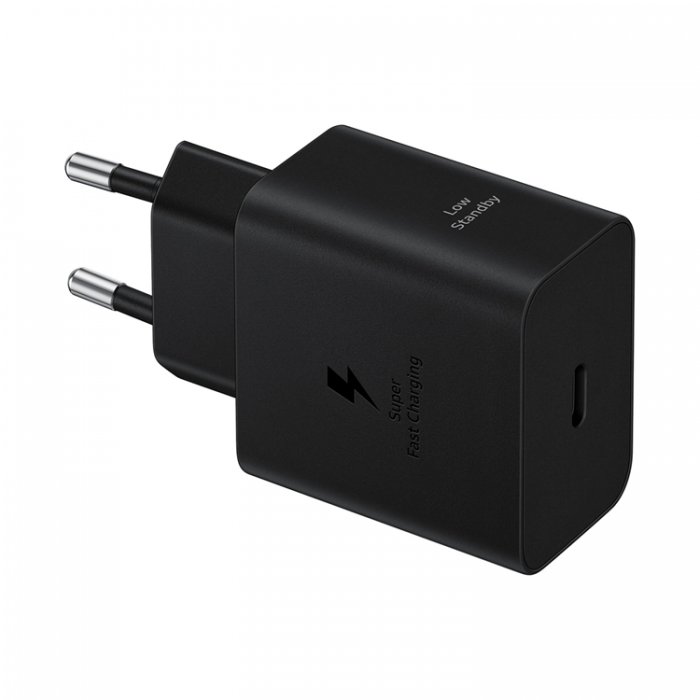 Samsung - Samsung Vggladdare 45W 4.05A 1x USB-C + USB-C Kabel - Svart