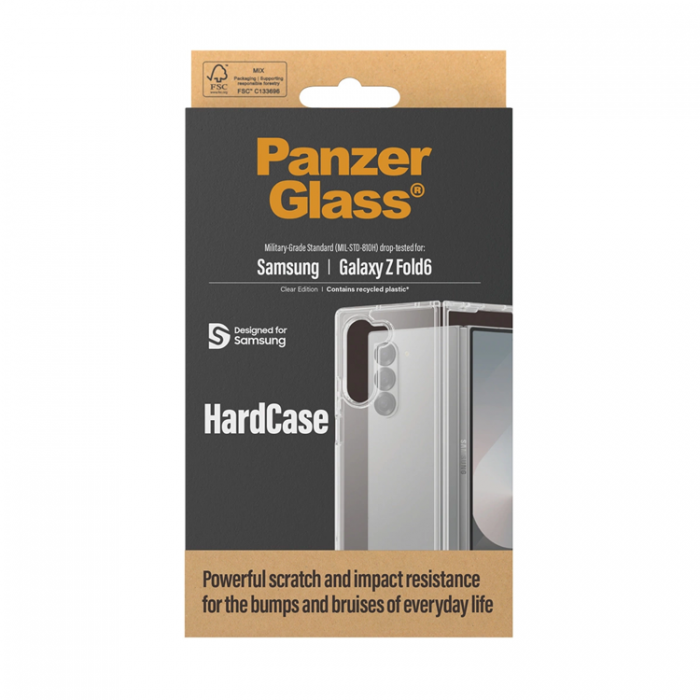 Panzer - PanzerGlass Galaxy Z Fold 6 Mobilskal Hrd Antibakteriell - Transparent