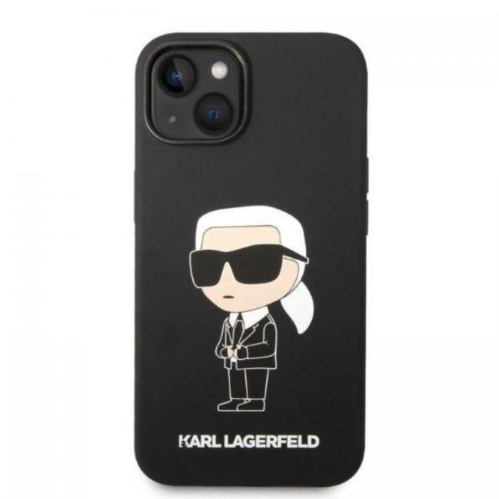 KARL LAGERFELD - Karl Lagerfeld iPhone 14 Plus Skal Silicone Ikonik - Svart