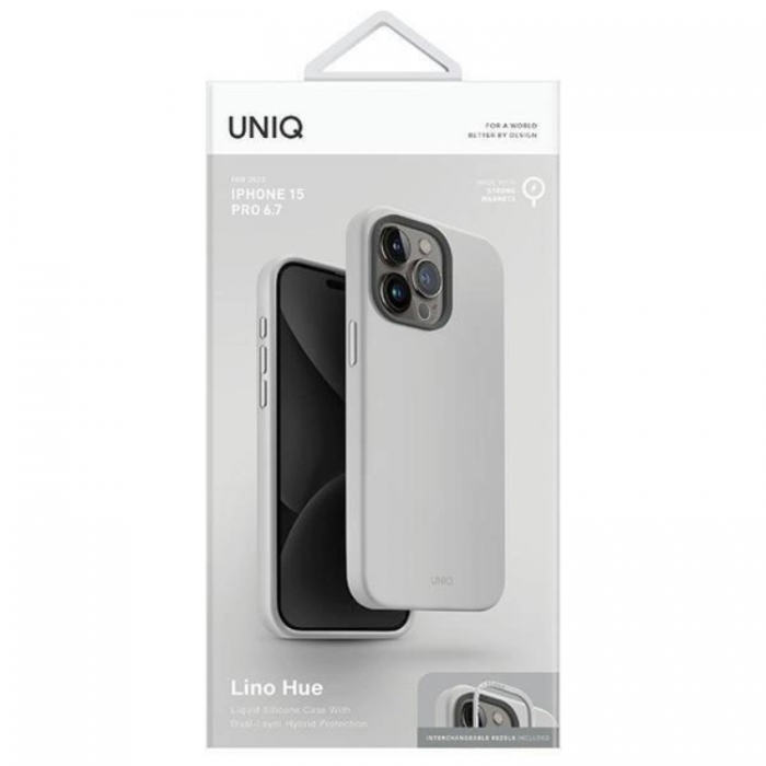 UNIQ - Uniq iPhone 15 Pro Max Mobilskal Magsafe Lino Hue - Gr