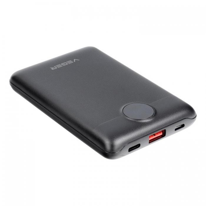 Veger - VEGER Powerbank 10000 mAh PD QC 3.0 2A 22.5W S11 - Svart