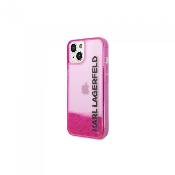 KARL LAGERFELD - Karl Lagerfeld Rosa Glitter Fodral fr iPhone 14 Plus