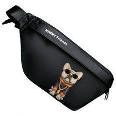 NIMMY - Nimmy Axelväska Crossbody Glasses Cool Dog - Svart