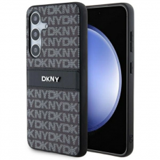 DKNY - DKNY Galaxy S24 Mobilskal Läder Mono Stripe & Metal Logo