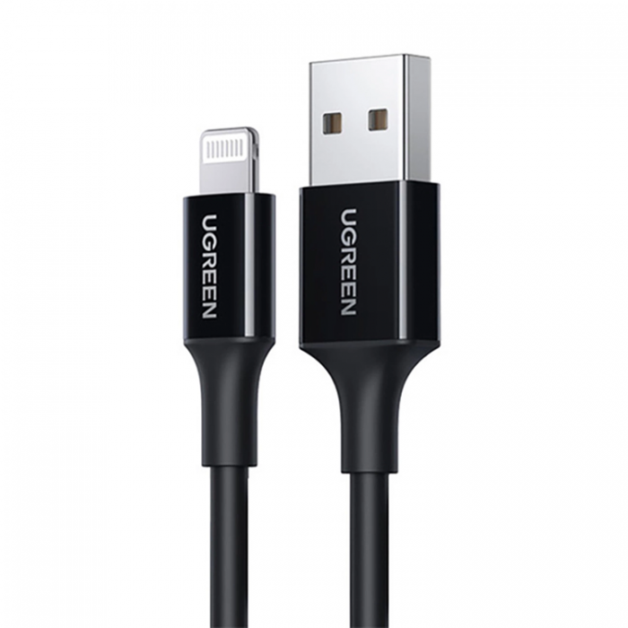 Ugreen - Ugreen USB Till Lightning 2m Kabel MFi 2.4A US155 - Svart