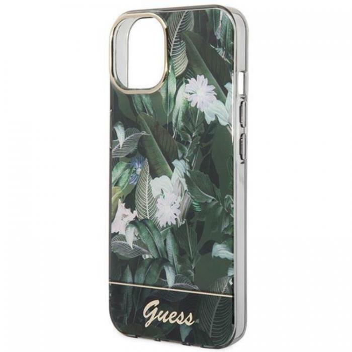 Guess - GUESS iPhone 14 Plus Skal Jungle Collection - Grn