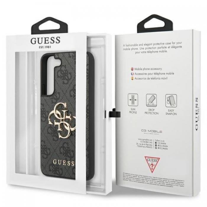 Guess - Guess Galaxy S24 Mobilskal Big Metall Logo - Svart