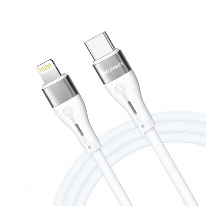 Wozinsky - Wozinsky USB-C till Lightning kabel PD 27W 2m - Vit