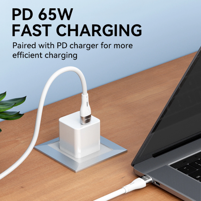 Wozinsky - Wozinsky USB-C till USB-C kabel PD 65W 1m - Vit