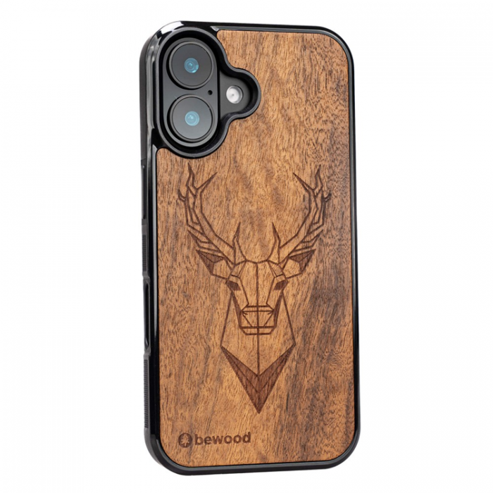 Bewood - Bewood iPhone 16 Mobilskal Deer Imbuia