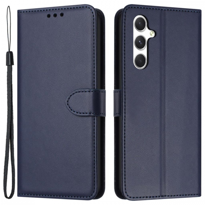 A-One Brand - Galaxy S25 Plus Plnboksfodral Strap - Bl