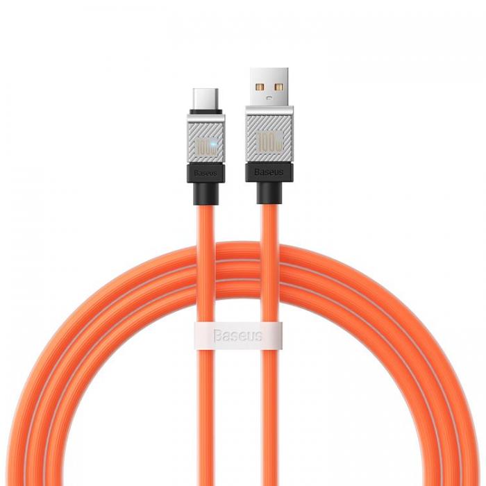 BASEUS - Baseus USB Till USB-C Kabel 100W 1m CoolPlay - Orange