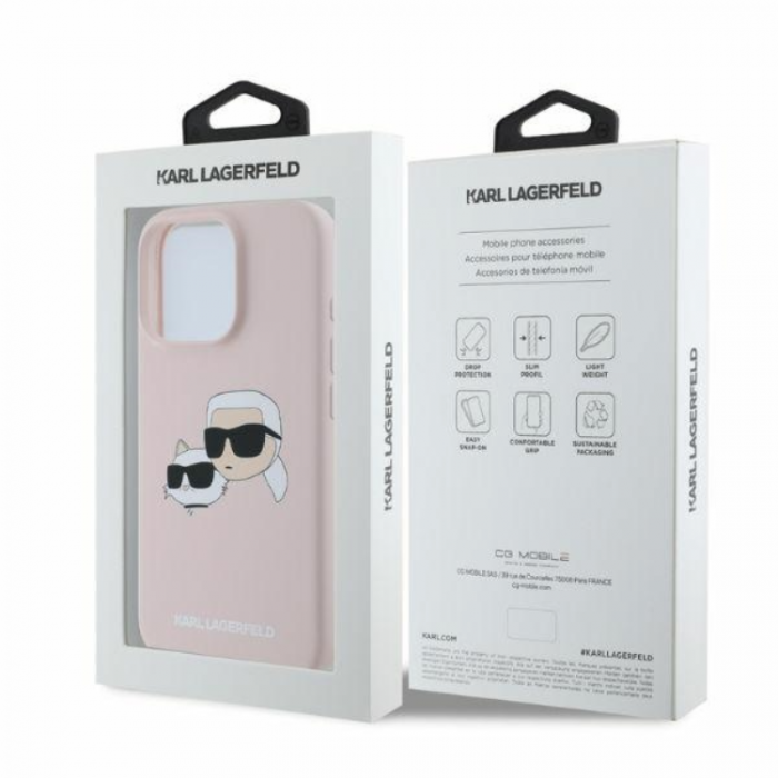 KARL LAGERFELD - KARL LAGERFELD iPhone 16 Pro Max Mobilskal Magsafe Double Heads