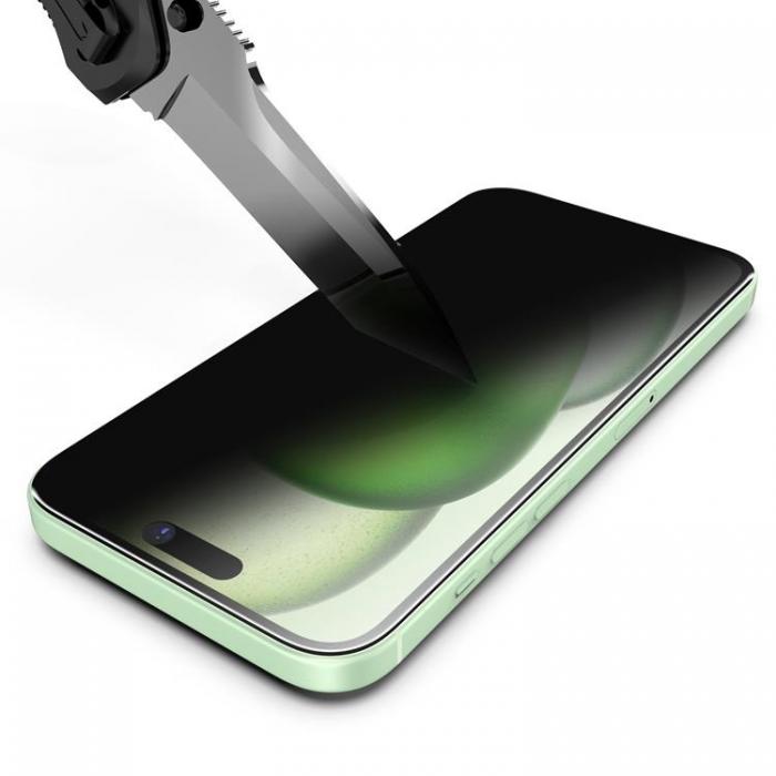 Boom of Sweden - LIVSTIDSGARANTI - BOOM iPhone 16 Privacy Hrdat Glas Skrmskydd 2st