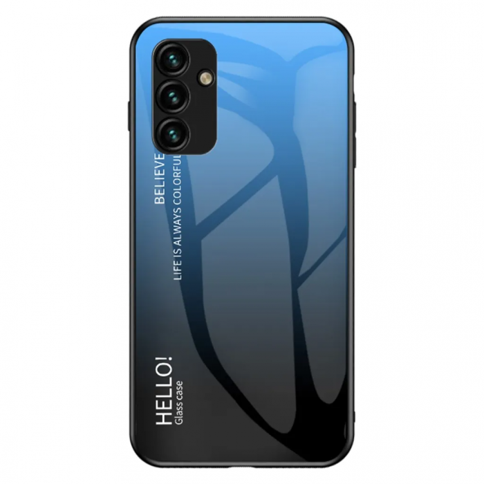 Taltech - Galaxy A14 Mobilskal Flexibelt - Gradient Bl Svart