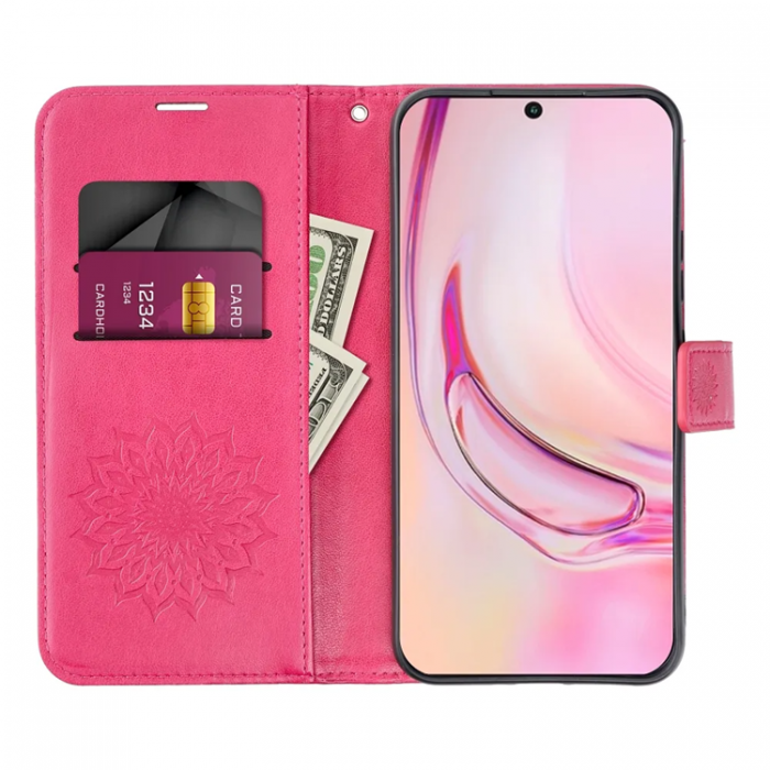 A-One Brand - Xiaomi Redmi 14C Plnboksfodral Mezzo - Dreamcatcher Magenta