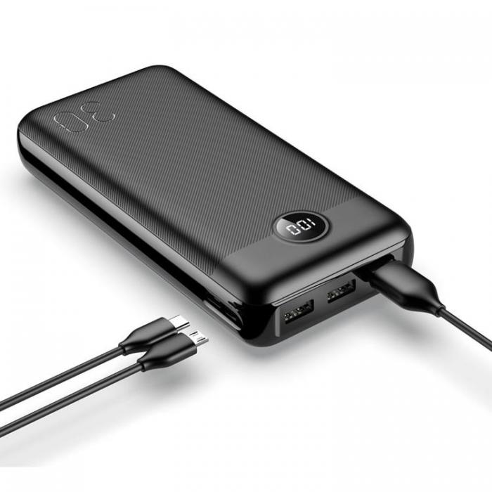 Veger - VEGER Powerbank 30000 mAh PD QC 3.0 3A 20W L30 - Svart