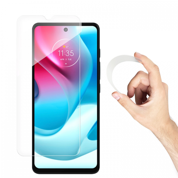 A-One Brand - Motorola Moto G60s Skrmskydd hrdat glas Nano Flexi