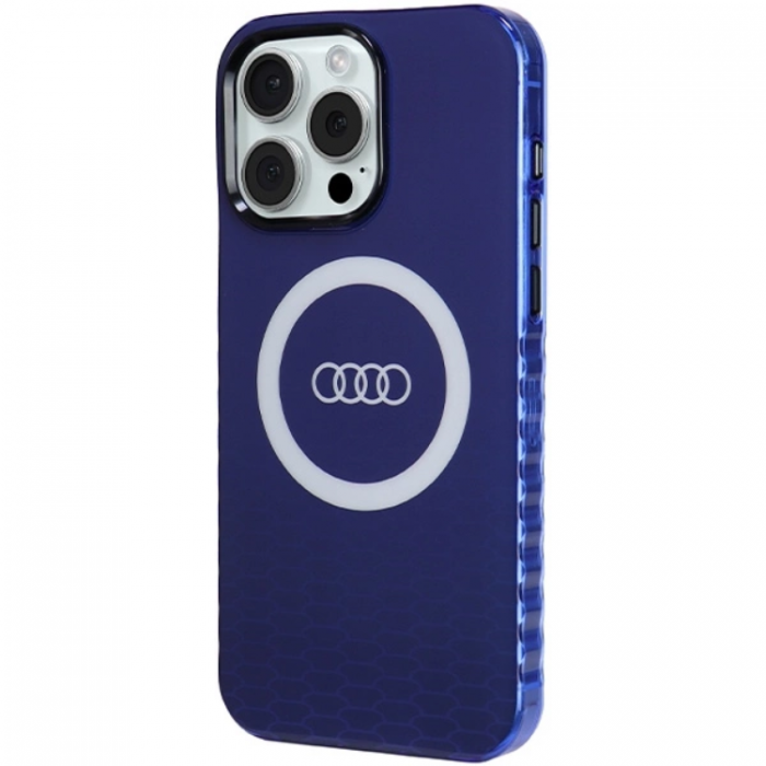 Audi - Audi iPhone 15 Pro Max Mobilskal Magsafe IML Big Logo - Bl