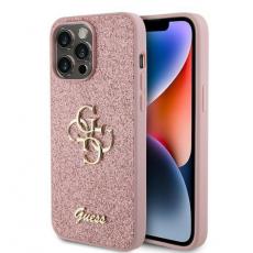 Guess - Guess iPhone 15 Pro Max Mobilskal Glitter Script Big - Rosa