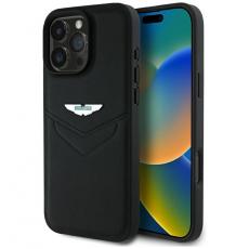 Aston Martin - Aston Martin iPhone 16 Pro Mobilskal Läder Victory Design - Svart