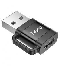 Hoco - Hoco Adapter OTG USB-A Till USB-C 3A UA31D - Svart