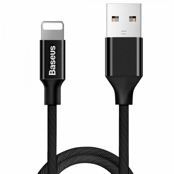 BASEUS - BASEUS Yiven USB-A till Lightning kabel 1.2m Svart