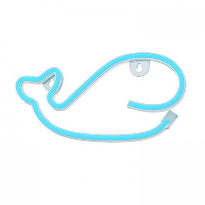 Forever Light - Forever Light LED Neon WHALE Bat + USB FLNE19 - Bl