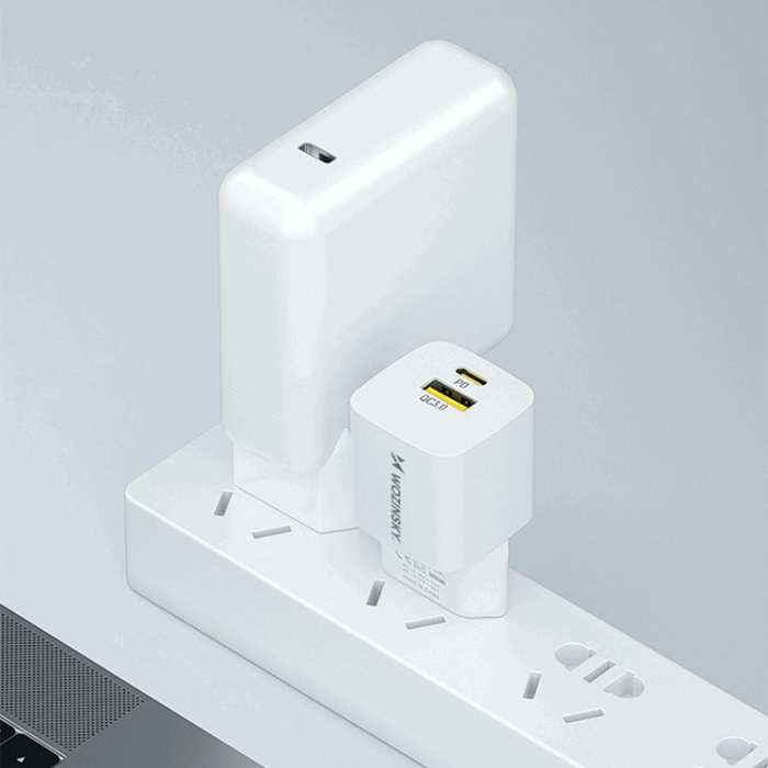 Wozinsky - Wozinsky Vggladdare GaN USB-A/USB-C 33W - Vit