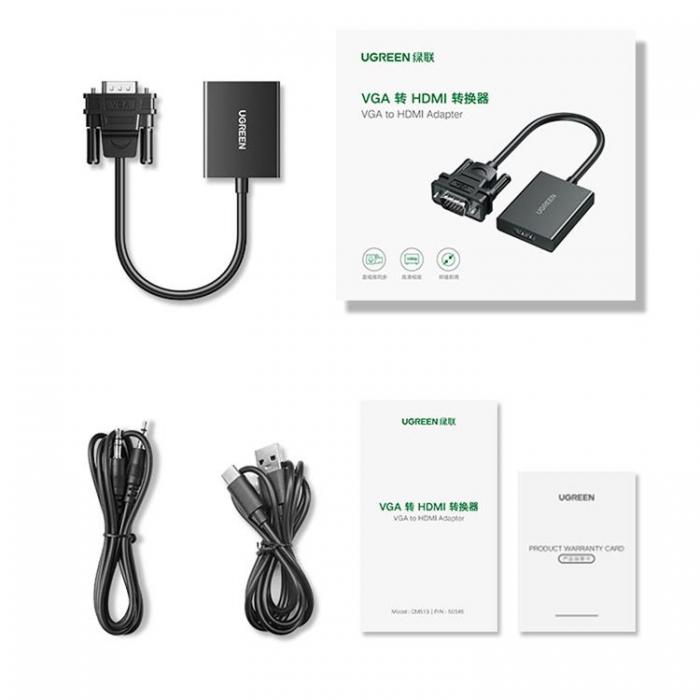 Ugreen - Ugreen HDMI Kabel adapter - HDMI 0.15m - Svart