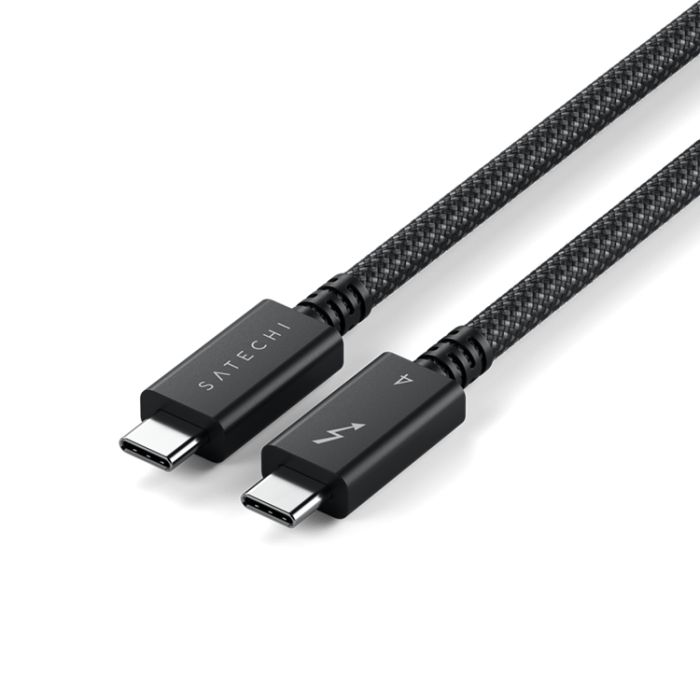 Satechi - Satechi USB-C till USB-C Kablar Thunderbold (1m) - Svart