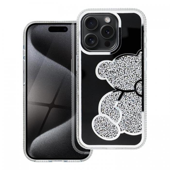 A-One Brand - iPhone 16e Mobilskal Teddy Bear - Silver