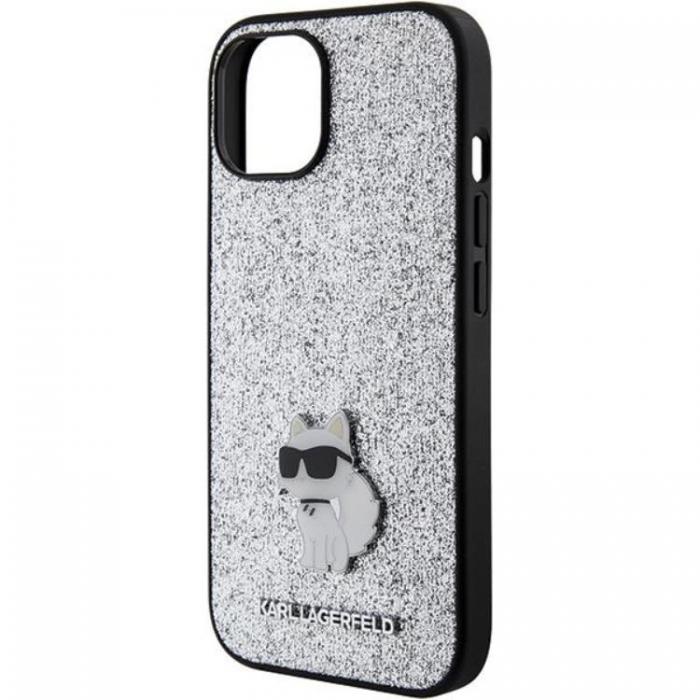 KARL LAGERFELD - Karl Lagerfeld iPhone 15 Mobilskal Fixed Glitter Metal Pin