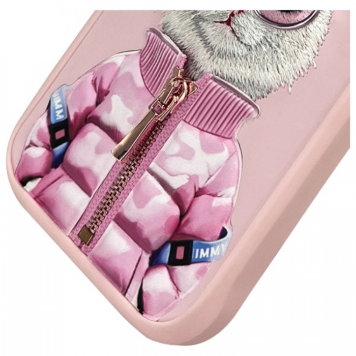 NIMMY - Nimmy iPhone 16 Pro Mobilskal Cool & Cute 2.0 Cat - Rosa