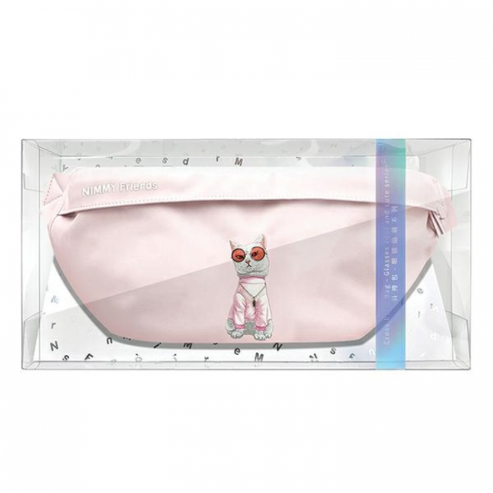 NIMMY - Nimmy Axelvska Crossbody Glasses Cool Cat - Pink