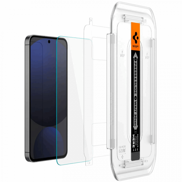 Spigen - [2-Pack] Spigen Galaxy S24 FE Hrdat glas Skrmskydd EZ-Fit