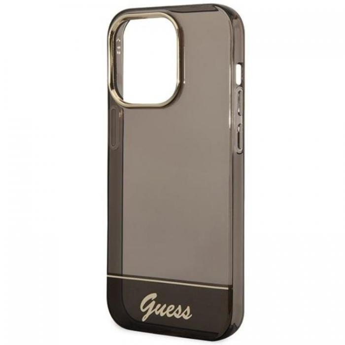 Guess - GUESS iPhone 14 Pro Max Skal Translucent - Svart