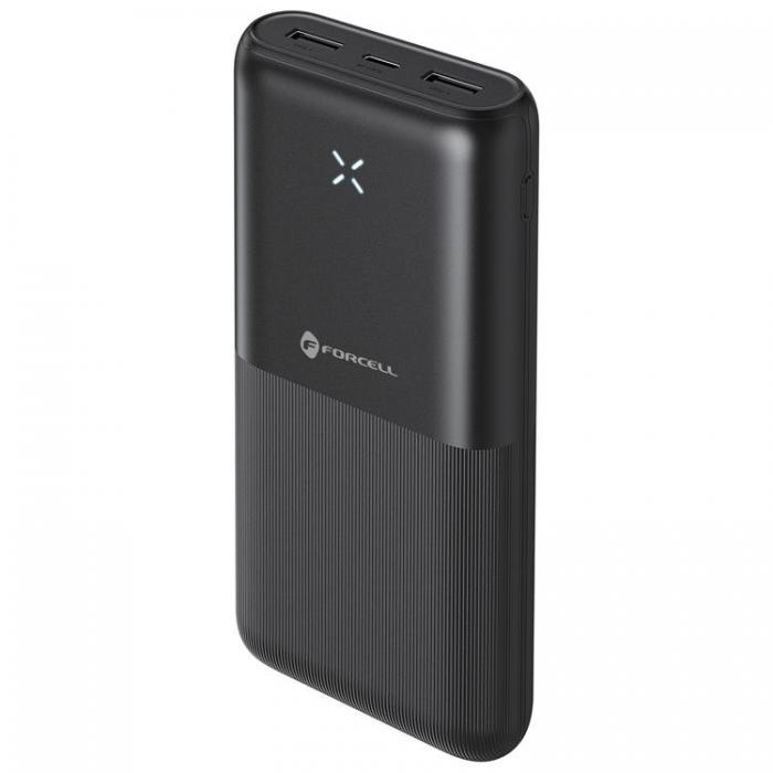 Forcell - Forcell Powerbank 20000 mAh 2.4A S20k1 F-ENERGY - Svart