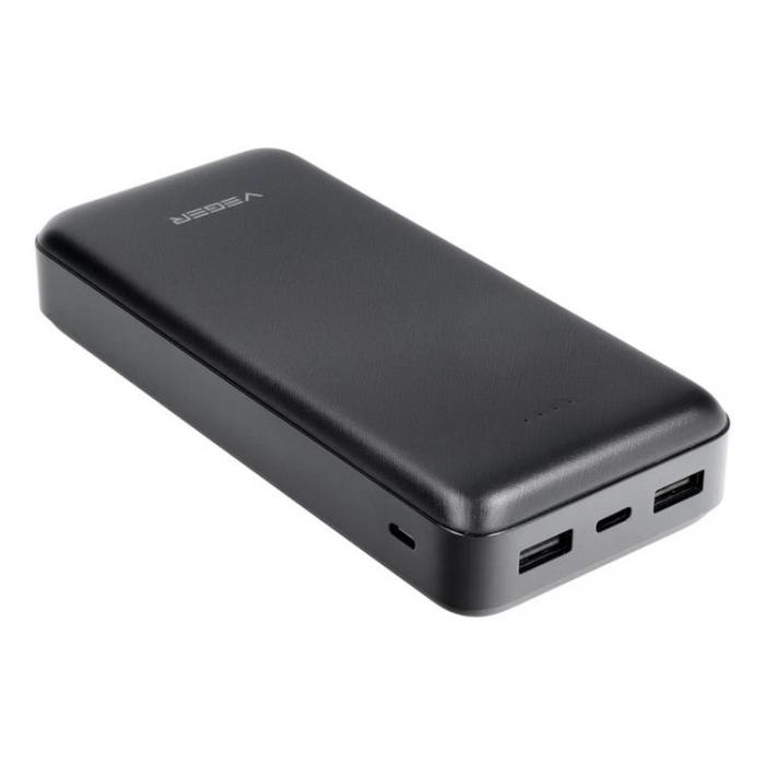 Veger - VEGER Powerbank 20000 mAh 2A A20 - Svart