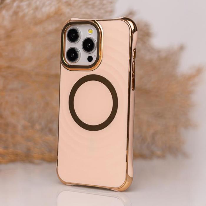 A-One Brand - iPhone 11 Mobilskal Magsafe Circle Glam - Rosa