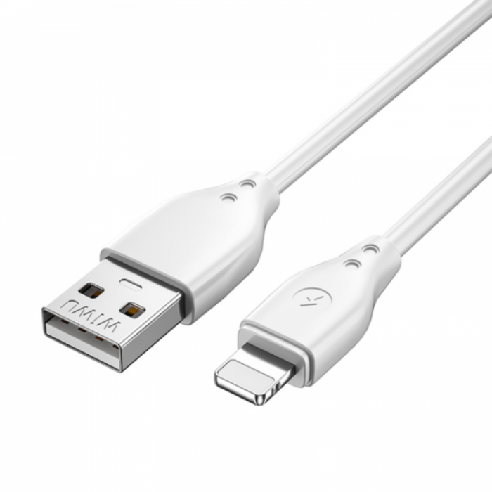 WIWU - WIWU USB Till Lightning 1m Kabel 2.4A Wi-C001 Pioneer - Vit