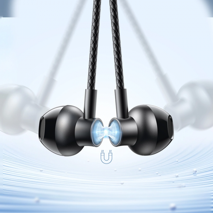 Joyroom - Joyroom JR-D8 In-Ear Bluetooth Trdlsa Hrlurar med Pannband - Svart