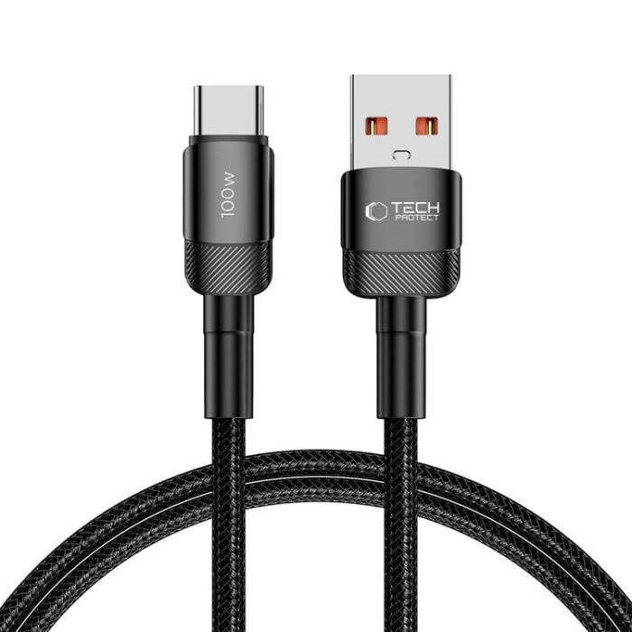 Tech-Protect - Tech-Protect USB-C till USB-A kabel 1m Ultraboost Evo - Svart