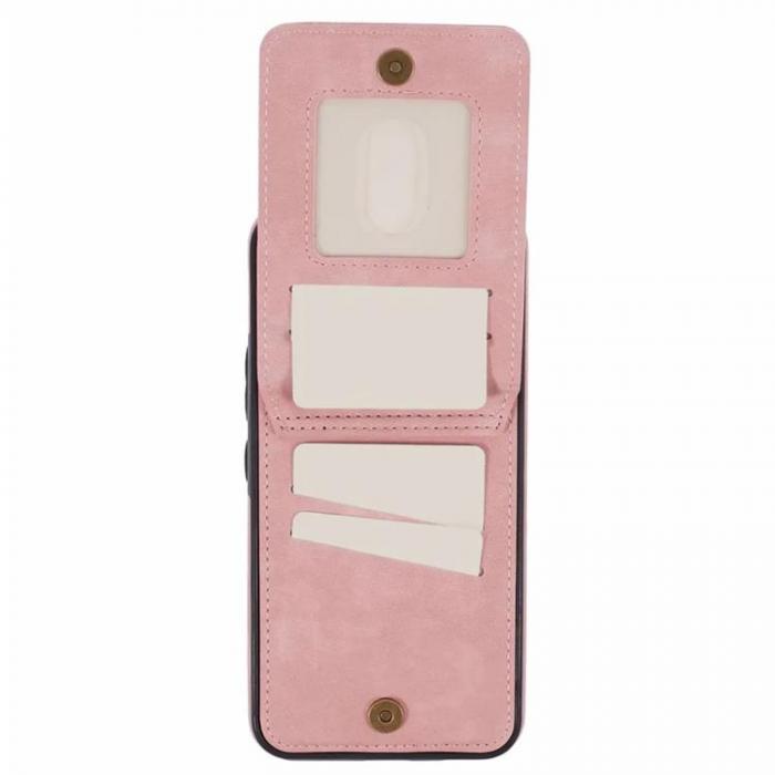 Taltech - Galaxy S24 Mobilskal Kickstand Korthllare - Rosa