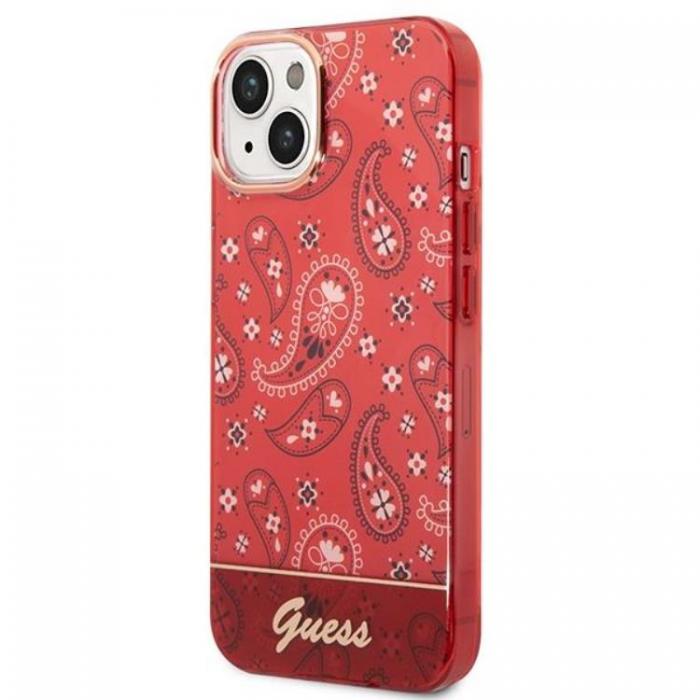 Guess - GUESS iPhone 14 Plus Skal Bandana Paisley - Rd