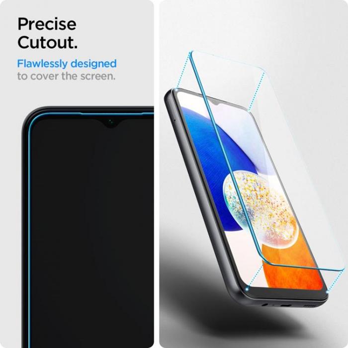 Spigen - Spigen Galaxy A25 5G/A15 4G/5G Hrdat Glas Skrmskydd - Clear