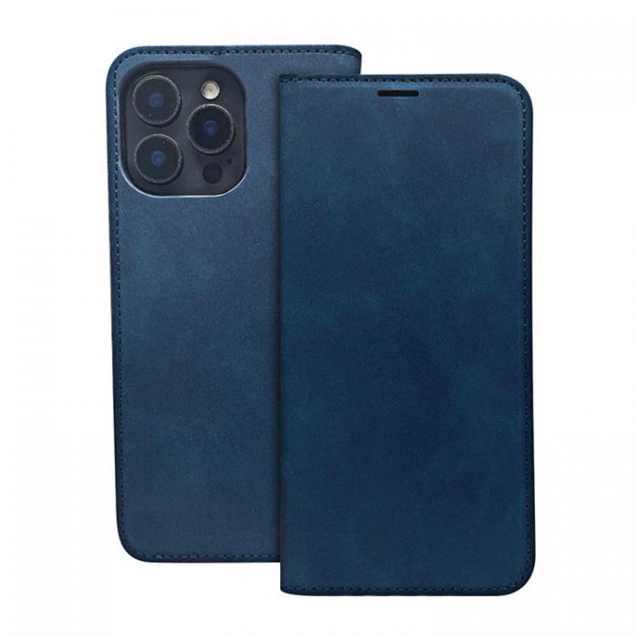 A-One Brand - Galaxy A54 5G Plnboksfodral Smart Suede - Marinbl