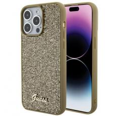 Guess - Guess iPhone 15 Pro Max Mobilskal Disco Metal Script - Guld