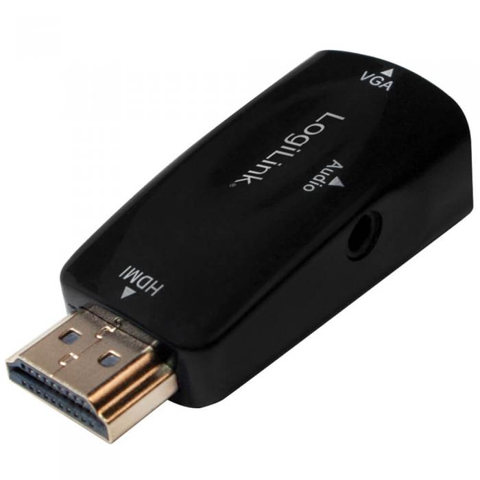 LogiLink - LogiLink HDMI-hane -> VGA-hona + ljud